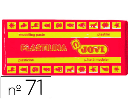 Barra 150g. plastilina Jovi 71 rubí